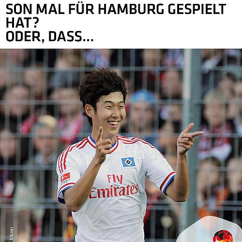 Photo by Deutsches Fußballmuseum on February 13, 2025. May be a meme of 1 person, playing football and text that says 'WUSSTEST DU, DASS... SON MAL FÜR HAMBURG GESPIELT HaT? ODER, DASS... PUNPES Fly Emirates bale CAMO DEUTSCHES FUSSBALL MUSEUM'.